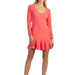 Trina Turk Pink Long Sleeve Dress
